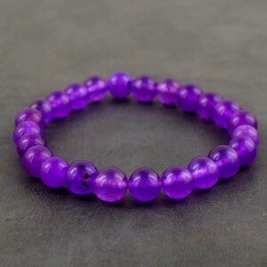 Genuine 83.00 Cts Onyx Stretchable Bracelet